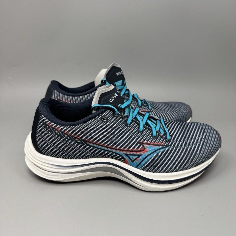 Mizuno Wave Rebellion Shoes Womens 7.5 Medium B India Ink Scuba Blue